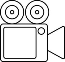 vidéo caméra icône ou symbole. vecteur