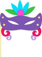 illustration de carnaval visage masque. vecteur