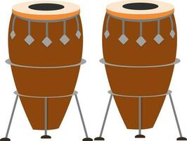 illustration de conga tambours. vecteur