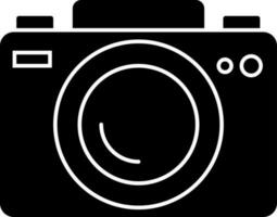 vecteur illustration de une caméra dans noir et blanc couleur.