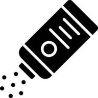 illustration de poudre glyphe icône. vecteur