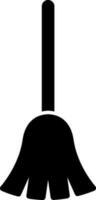 balai glyphe icône ou symbole. vecteur