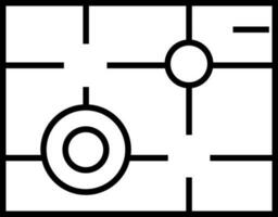 illustration de emplacement suivi icône dans ligne art. vecteur