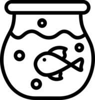 illustration de aquarium icône ou symbole. vecteur