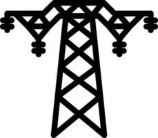 électrique la tour énergie signe ou symbole. vecteur