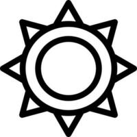 vecteur illustration de Soleil icône ou symbole.