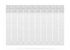 radiateur espace de chauffage avec illustration de vecteur stock eau chaude isolé sur fond blanc