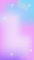 cosmique galaxie violet floue engrener pente abstrait histoires modèle Contexte avec copie espace et main tiré abstrait y2k ligne et vague éléments vecteur