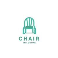 chaise meubles moderne logo vecteur icône illustration pour industrie