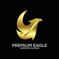 prime Aigle logo conception pente luxe Couleur vecteur