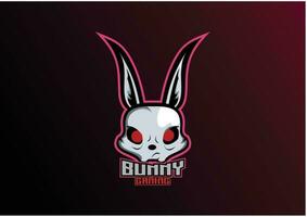 lapin logo conception esport jeu vecteur