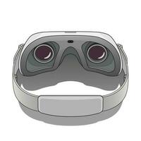 vr virtuel réalité des lunettes casque dispositif vecteur