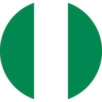 rond nigérien drapeau de Nigeria vecteur