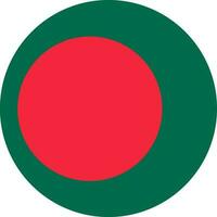 rond bangladeshi drapeau de bangladesh vecteur