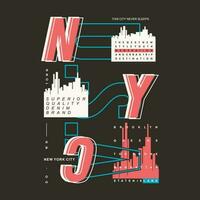 nyc Urbain rue, graphique conception, typographie vecteur illustration, moderne style, pour impression t chemise