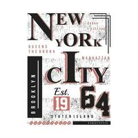 brooklyn new york city typographie graphique abstraite impression vectorielle vecteur