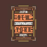 Nouveau york graphique mode, typographie vecteur, pour t chemise imprimer, décontractée style vecteur