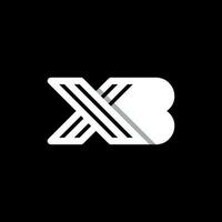 xb logo monogramme forme conception modèle, ligne arrondi conception modèle pour votre entreprise vecteur