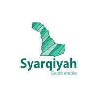 saoudien Saoudite Régions carte, vecteur fichier carte de saoudien Saoudite, saoudien Saoudite syarqiyah carte