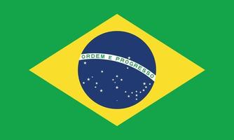 illustration vectorielle du drapeau du brésil
