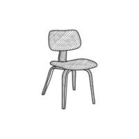 Facile chaise ligne art meubles logo conception modèle, meubles entreprise logo. Créatif moderne vecteur conception. meubles logo.