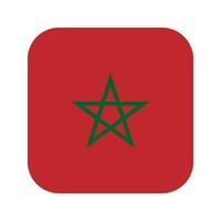 illustration simple du drapeau du maroc pour le jour de lindépendance ou les élections vecteur