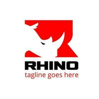 rhinocéros lettre basé initiale r logo symbole vecteur