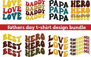 papa, papa, les pères jour, typographie rétro ancien t chemise, vecteur