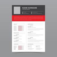 conception de modèle de CV vecteur