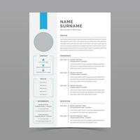 conception de modèle de CV vecteur
