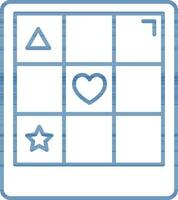 illustration de zingue ou bingo icône dans plat style. vecteur