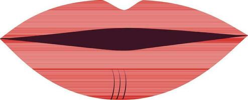 rouge Couleur de lèvres icône dans illustration. vecteur