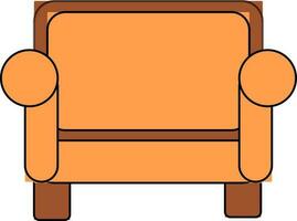 illustration de fauteuil icône fabriqué pour ménage. vecteur
