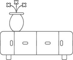 table fleur icône pour décorer concept dans accident vasculaire cérébral. vecteur