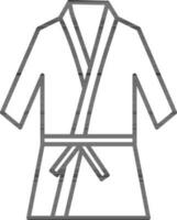 ligne art martial les arts ou judo karaté costume icône. vecteur