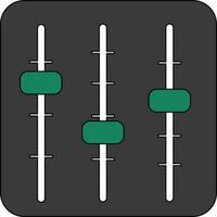 du son mixer ou égaliseur signe ou symbole. vecteur