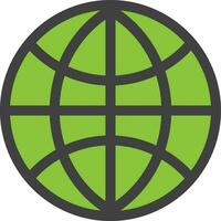 illustration de site Internet icône pour l'Internet dans vert couleur. vecteur