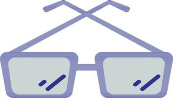 illustration de lunettes icône pour œil. vecteur