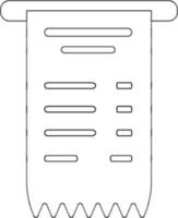 ligne art Terminal dans plat illustration. vecteur