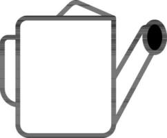 arrosage pouvez icône dans noir et blanc couleur. vecteur