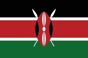 drapeau de kenya.national drapeau de Kenya vecteur