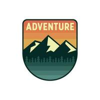 moderne rétro aventure Extérieur badge logo conception vecteur illustration