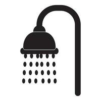 douche icône, logo illustration conception modèle. vecteur