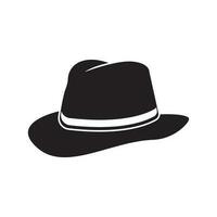chapeau symbole icône, logo illustration conception modèle. vecteur