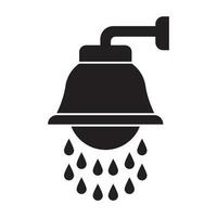 douche icône, logo illustration conception modèle. vecteur