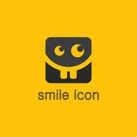 icône de sourire, sourire, conception de vecteur de logo entreprise d'émoticône heureuse, conception drôle et bonheur d'emoji de vecteur