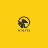 logo de loups, renard, tête de loup, vetor animal et conception de logo illustration de chien rugissant sauvage, résumé pour animal de tête de symbole de logo de jeu vecteur