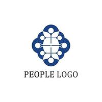 logo de personnes, équipe, succès, travail de personnes, groupe et communauté, vecteur de logo d'entreprise et d'entreprise et soins de conception, icône de la famille logo de réussite