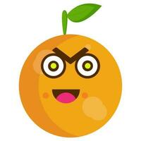 des oranges dessin animé mascotte personnage vecteur