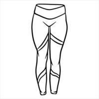 leggings de sport pour le fitness et le sport sportswear sportswear style cartoon vecteur